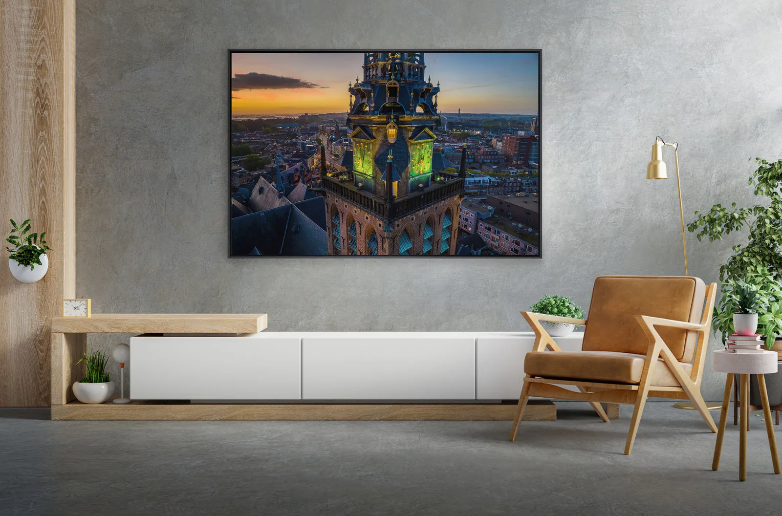 Dibond Premium incl. baklijst Drone Paul Beckers Nijmegen — luchtfoto Nijmegen, afbeelding 7