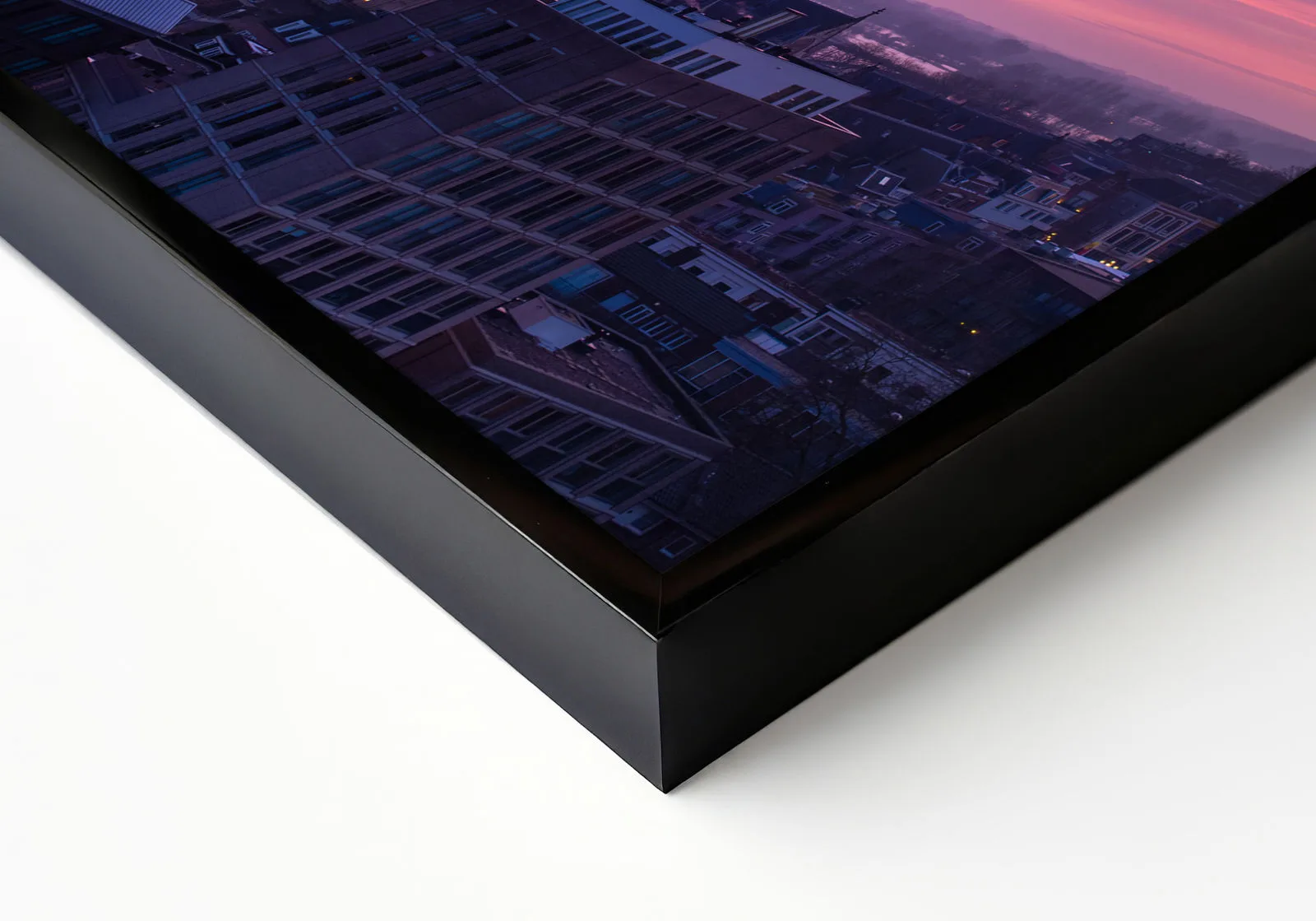 Luxe Aluminium Fotolijst (Mat Zwart) — luchtfoto Nijmegen, afbeelding 2
