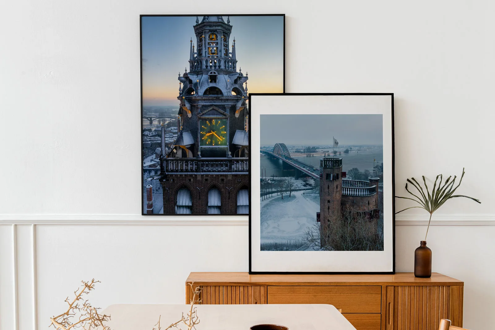 Luxe Aluminium Fotolijst (Mat Zwart) — luchtfoto Nijmegen, afbeelding 5