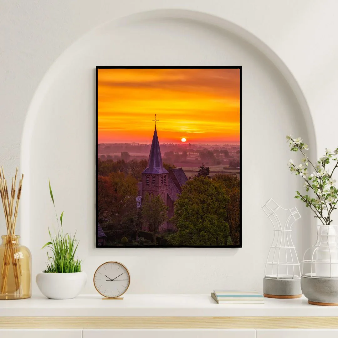 Luxe Aluminium Fotolijst (Mat Zwart) — luchtfoto Nijmegen, afbeelding 7