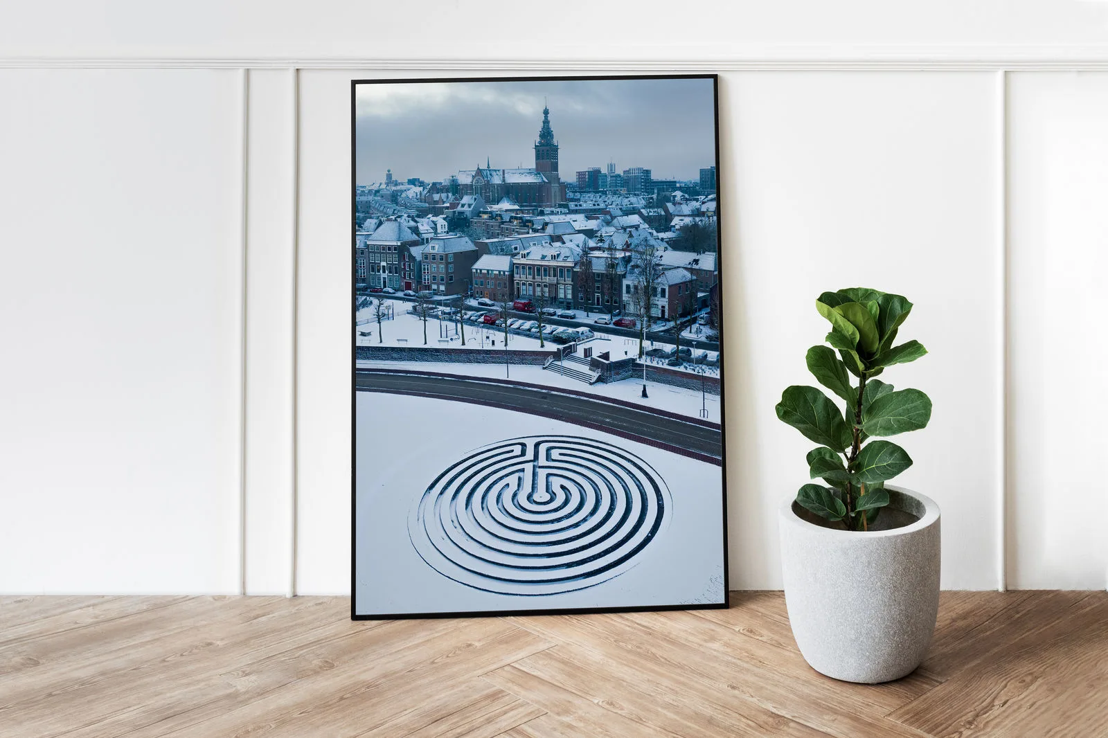 Luxe Aluminium Fotolijst (Mat Zwart) — luchtfoto Nijmegen, afbeelding 10