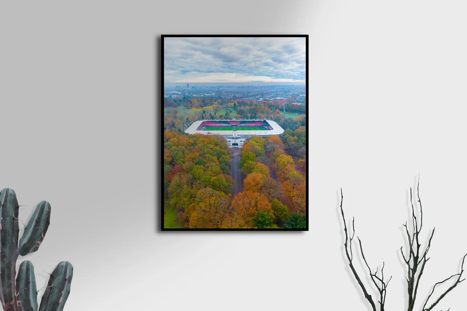 Luxe Aluminium Fotolijst (Mat Zwart) — luchtfoto Nijmegen, afbeelding 13