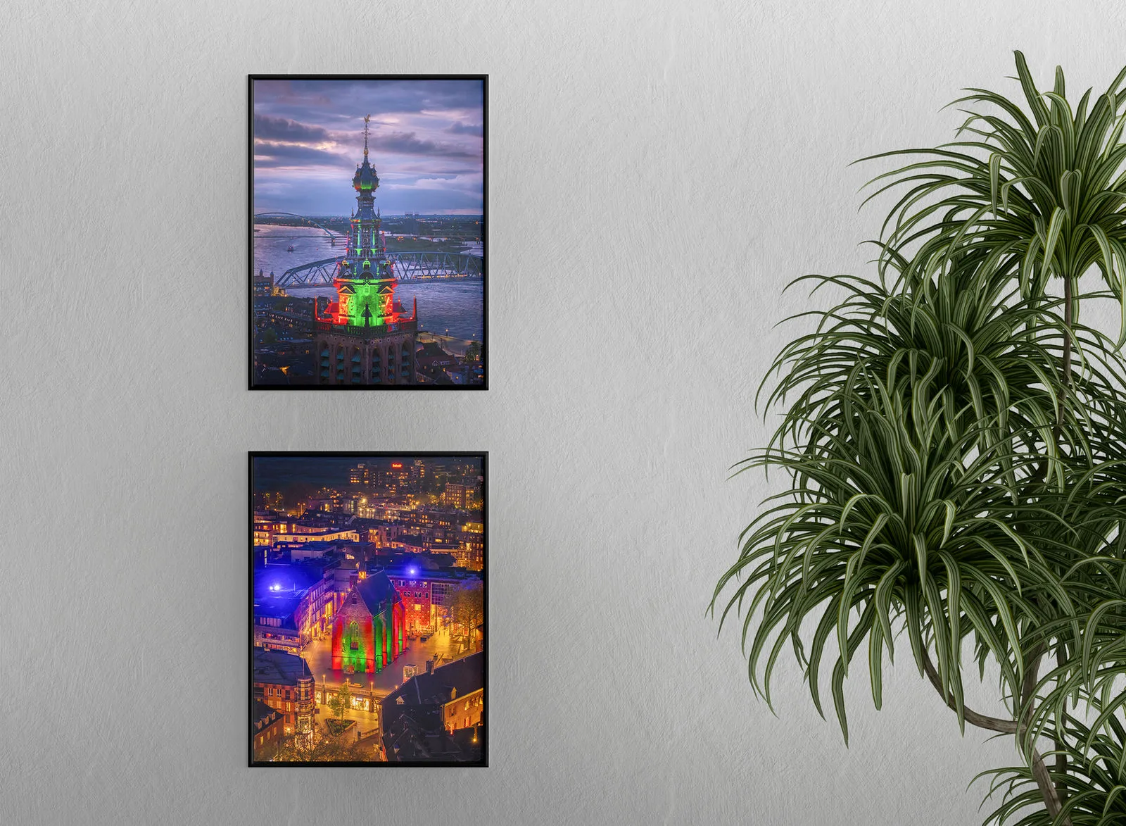 Luxe Aluminium Fotolijst (Mat Zwart) — luchtfoto Nijmegen, afbeelding 15