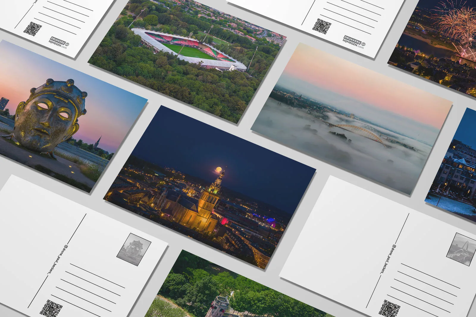 Nijmeegse ansichtkaarten Serie 2 door Drone Paul Beckers — luchtfoto Nijmegen, afbeelding 11