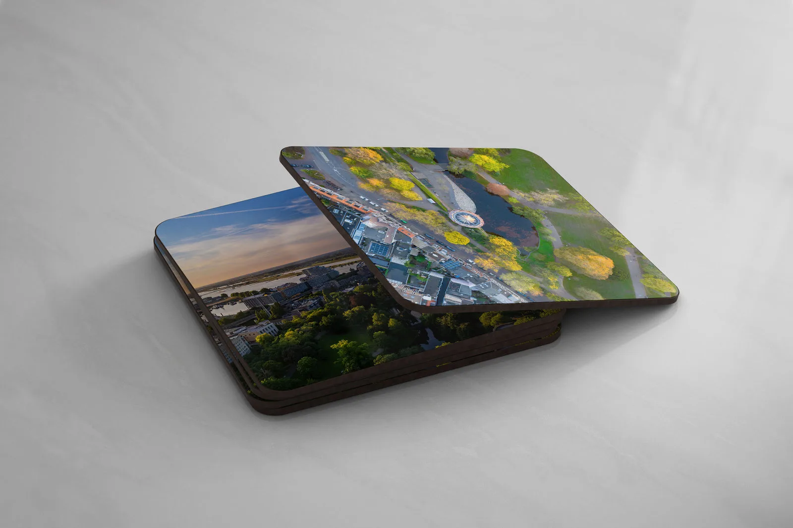 Houten Nijmeegse onderzetters — luchtfoto Nijmegen, afbeelding 3