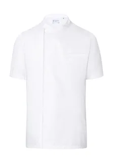Karlowsky Basic kokshemd met korte mouwen in White, voorkant