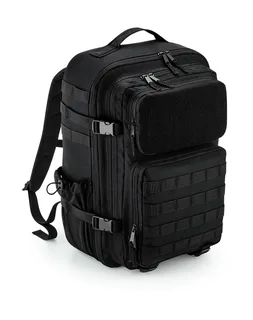 Bagbase MOLLE tactische rugzak 35 liter in Black, voorkant