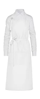 SG Accessories AMSTERDAM recycled bib apron with pocket in White, voorkant
