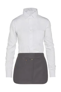 SG Accessories SEVILLA apron with holster pockets in Grey, voorkant