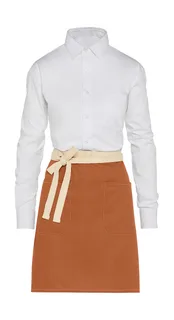 SG Accessories SANTORINI sloof met contrast en zak in Burnt Orange, voorkant