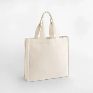 Westford Mill Chevron Handle Shopper in Natural, voorkant