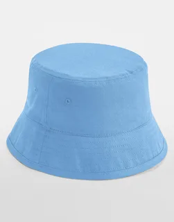 Beechfield Vissershoed van biologisch katoen in Sky Blue, voorkant