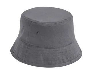 Beechfield Vissershoed van biologisch katoen in Graphite Grey, voorkant