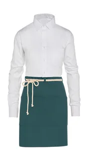 SG Accessories CORSICA corduroy bistro apron with pocket in Enamel Blue, voorkant