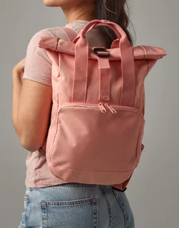 Bagbase Gerecyclede mini roll-top rugzak met dubbele handgreep – foto 1