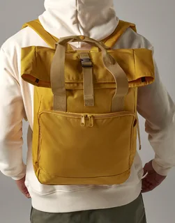 Bagbase Recycled twin-handle roll-top laptop backpack – foto 1