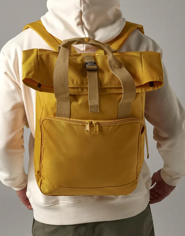 Bagbase Gerecyclede roll-top laptoprugzak met dubbele handgreep