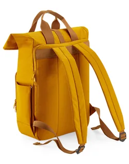 Bagbase Recycled twin-handle roll-top laptop backpack – foto 8