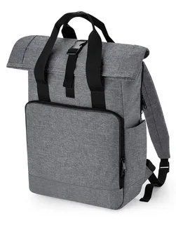 Bagbase Recycled twin-handle roll-top laptop backpack – foto 3