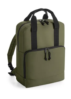 Bagbase Gerecyclede koelrugzak met dubbele handgreep in Military Green, voorkant