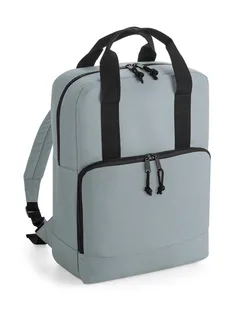 Bagbase Gerecyclede koelrugzak met dubbele handgreep in Pure Grey, voorkant