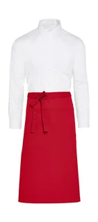 SG Accessories ROME recycled bistro apron with pocket in Red, voorkant