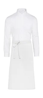 SG Accessories ROME recycled bistro apron with pocket in White, voorkant