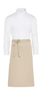 SG Accessories ROME recycled bistro apron with pocket in Natural, voorkant