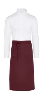 SG Accessories ROME halflange sloof met zak in Burgundy, voorkant