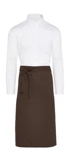 SG Accessories ROME halflange sloof met zak in Brown, voorkant