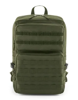 Bagbase MOLLE tactical backpack in Military Green, voorkant