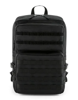 Bagbase MOLLE tactical backpack in Black, voorkant
