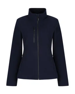 Regatta Professional Dames Honestly Made gerecyclede fleece met volledige rits in Navy, voorkant