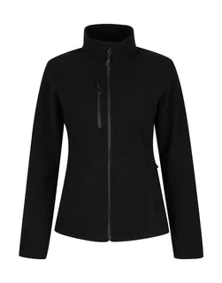 Regatta Professional Dames Honestly Made gerecyclede fleece met volledige rits in Black, voorkant
