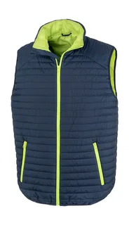 Result Thermoquilt bodywarmer in Navy/Lime, voorkant