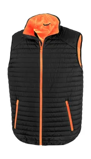 Result Thermoquilt bodywarmer in Black/Orange, voorkant