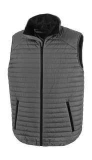 Result Thermoquilt bodywarmer in Grey/Black, voorkant