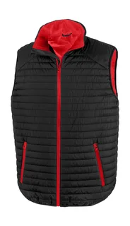Result Thermoquilt bodywarmer in Black/Red, voorkant