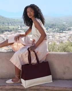 Westford Mill EarthAware® Organic Contrast Shopper – foto 4