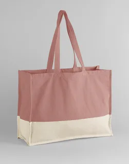 Westford Mill EarthAware® Organic Contrast Shopper in Rose/Natural, voorkant