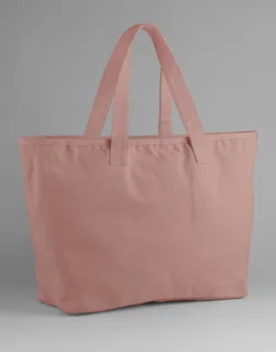 Westford Mill Grote zware canvas shopper in Rose, voorkant