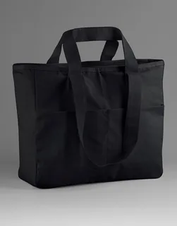 Westford Mill Shopper met dubbele hengsels en cargozak in Black, voorkant