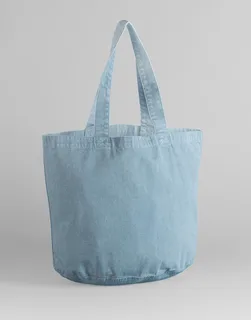 Westford Mill Garment Dyed Shopper in Vintage Light Blue, voorkant