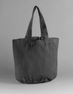 Westford Mill Garment Dyed Shopper in Vintage Black, voorkant