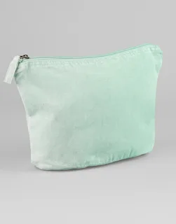 Westford Mill Garment-dyed accessory bag in Vintage Aqua, voorkant