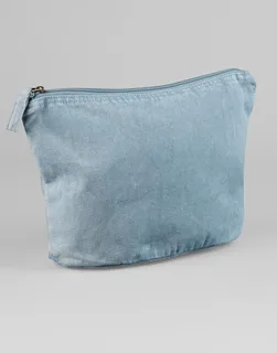 Westford Mill Garment-dyed accessory bag in Vintage Light Blue, voorkant