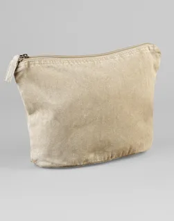 Westford Mill Garment-dyed accessory bag in Vintage Sand, voorkant