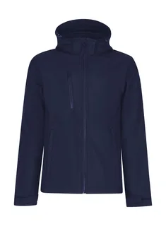 Regatta Professional Venturer 3-laags softshell jack met capuchon in Navy, voorkant