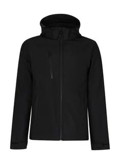 Regatta Professional Venturer 3-laags softshell jack met capuchon in Black, voorkant