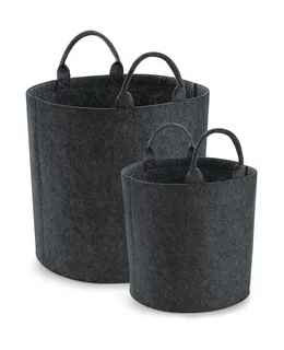 Bagbase Felt Trug in Charcoal Melange, voorkant